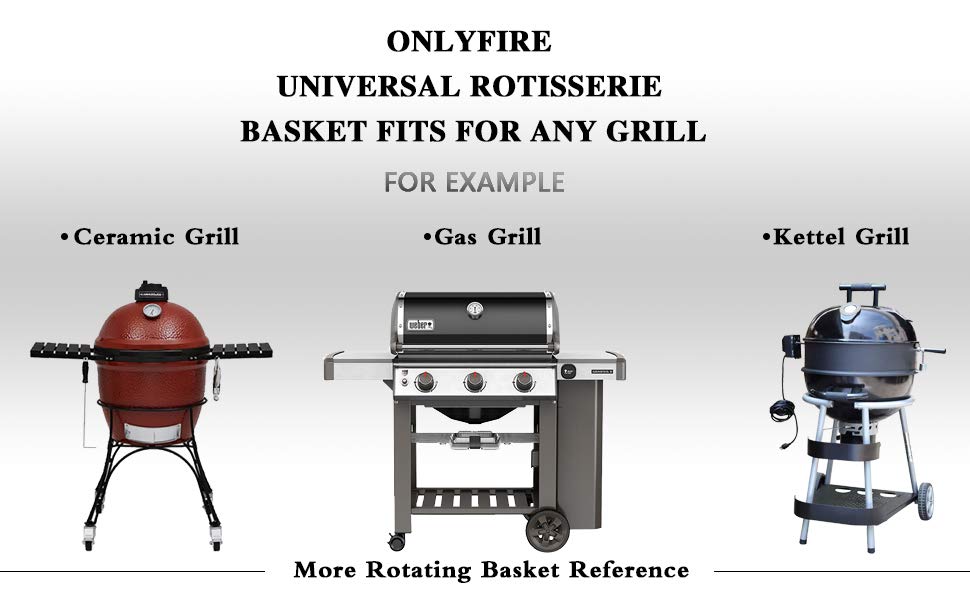 Grill Rotating Stainless Steel Rotisserie Trays
