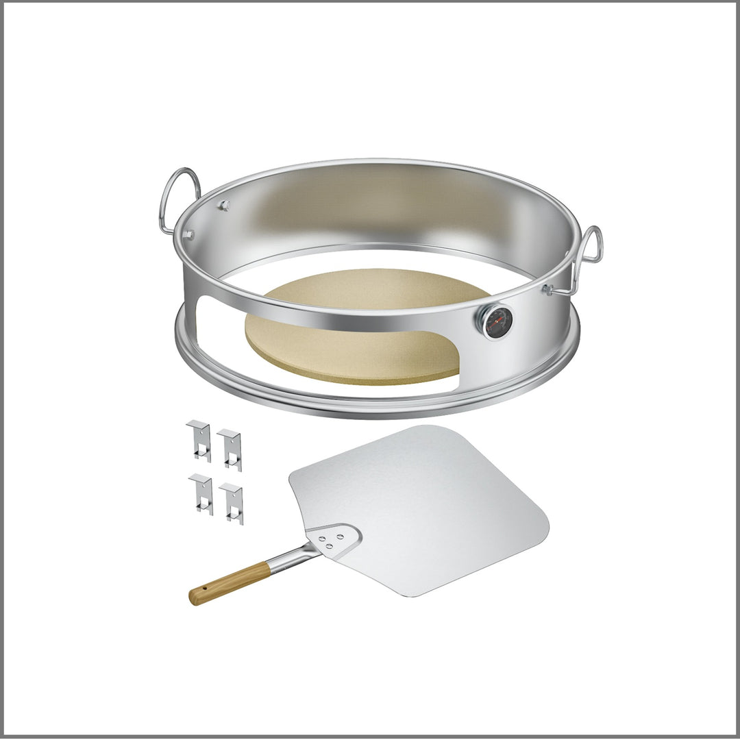 onlyfire Stainless Steel Pizza Ring Kit Pizza Oven Kit
