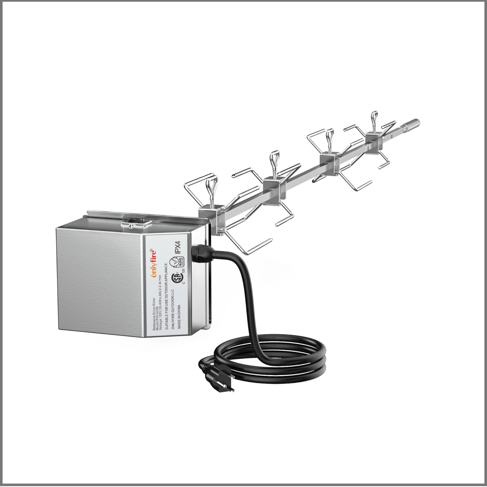 Onlyfire 6035 Grill Rotisserie Kit for Weber Genesis II and Genesis II