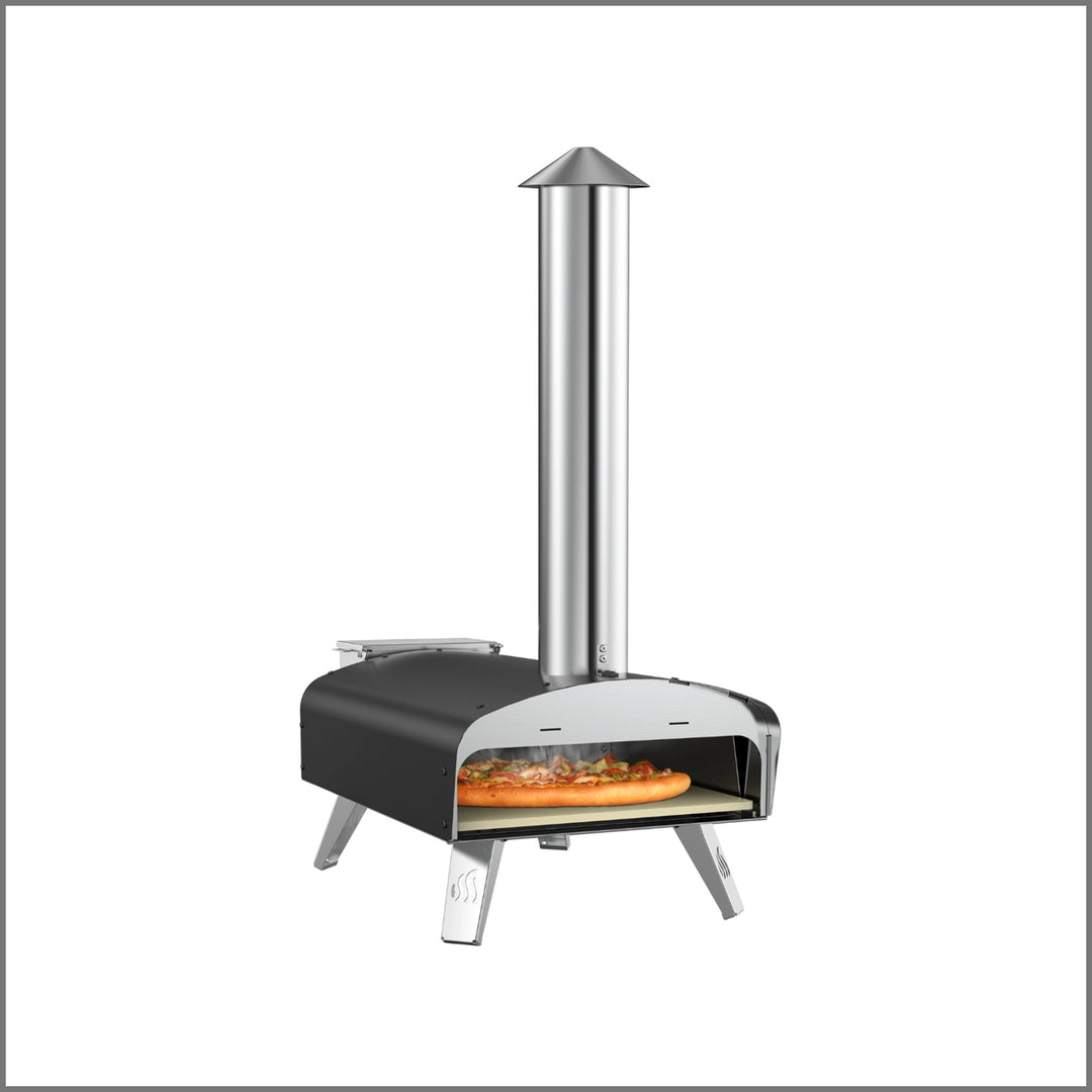 Mimiuo- Wood Pellet Pizza Oven with 13" Pizza Stone