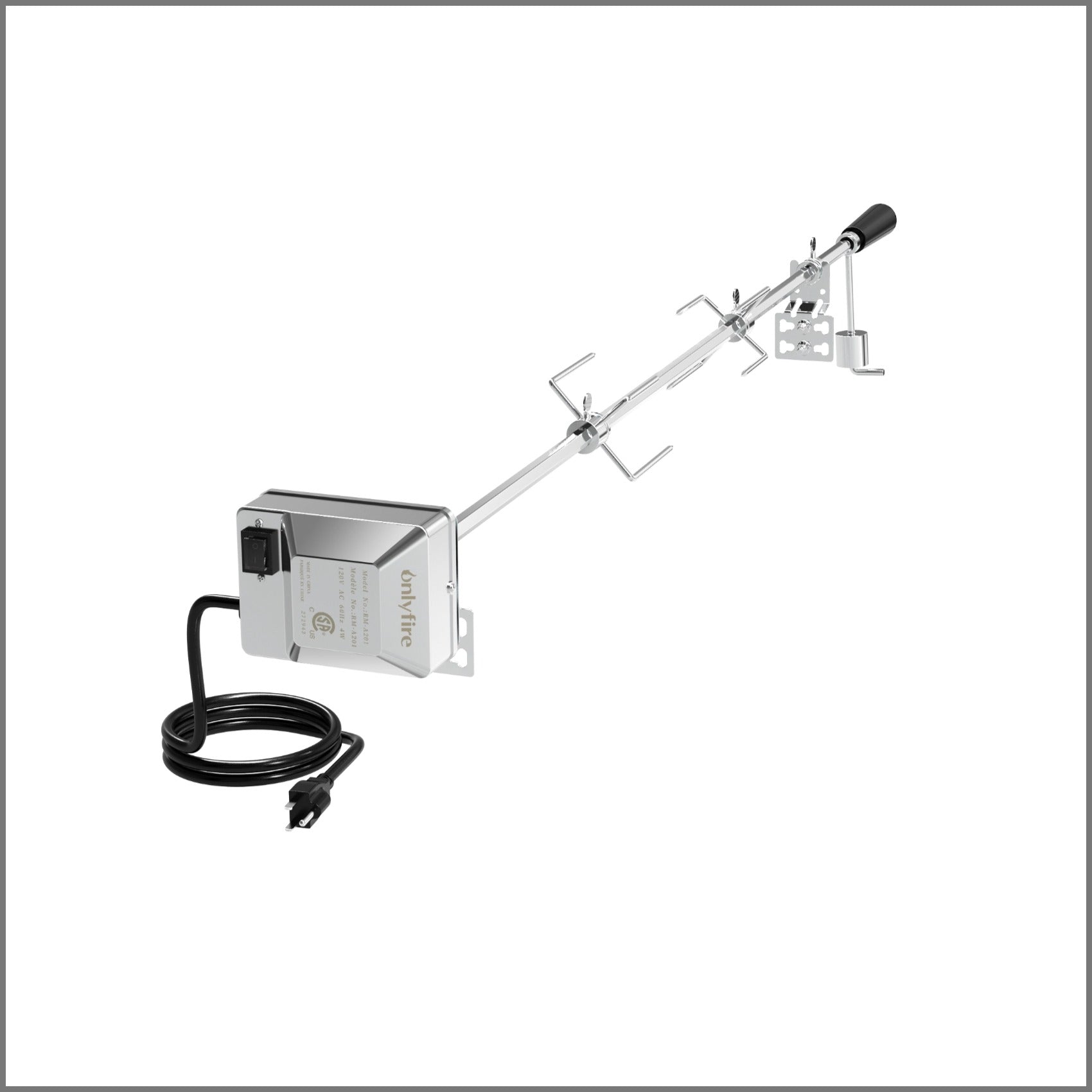 Onlyfire 6022 Universal Grill Replacement Rotisserie Kit