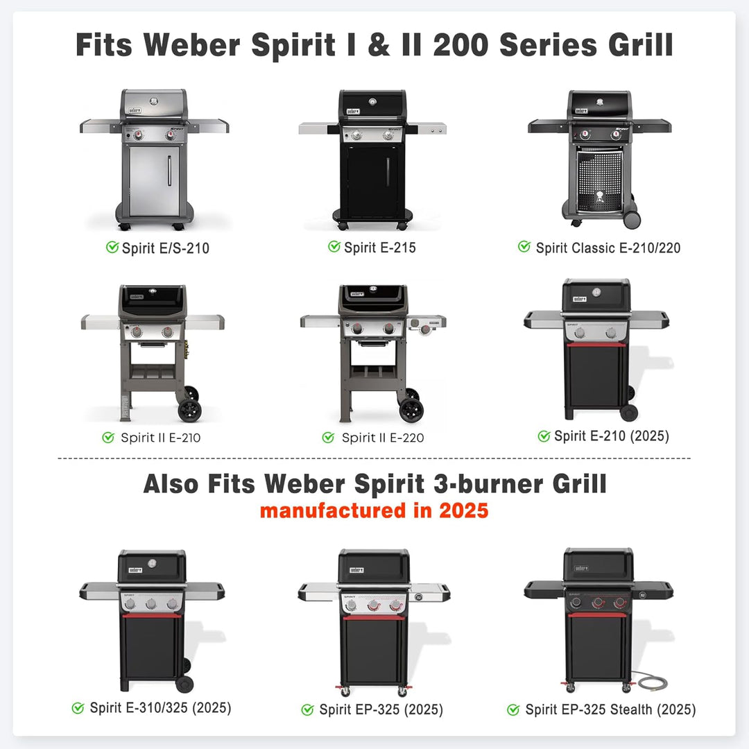 Onlyfire Flat Top Griddle Plancha for Weber Spirit 200 Series Gas Grills