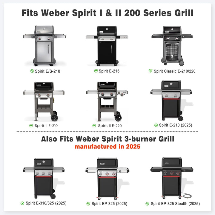 Onlyfire Flat Top Griddle Plancha for Weber Spirit 200 Series Gas Grills
