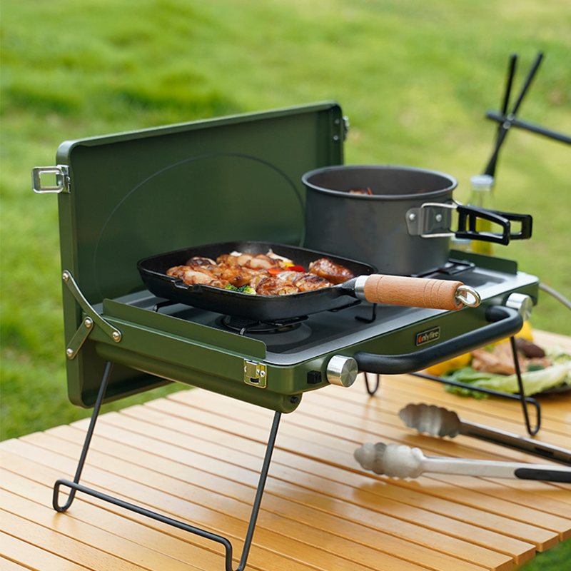 ONLYFIRE Camping stove 2-Burner Propane Camping Stove OnlyFire