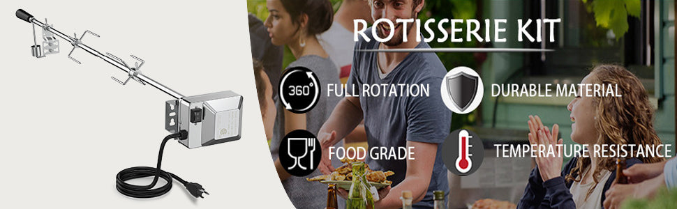 BBQ Grill Rotisserie Kit