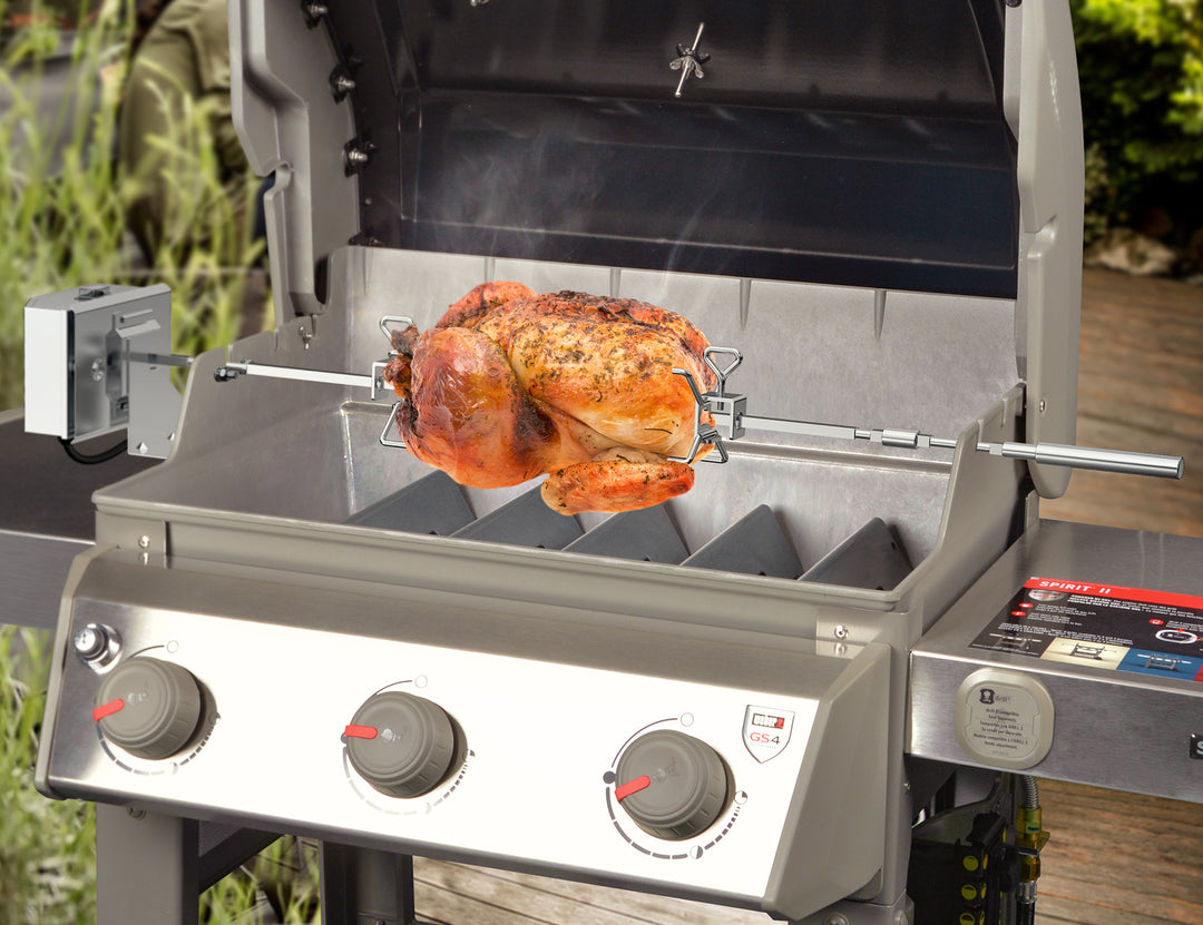 onlyfire Rotisserie Kit Fits for Weber 7659 Spirit and Spirit II 200/300 Series Gas Grill OnlyFire
