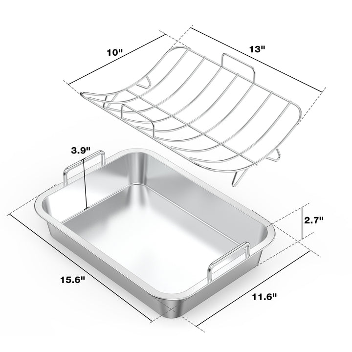 onlyfire Roasting Pan with U-Rack