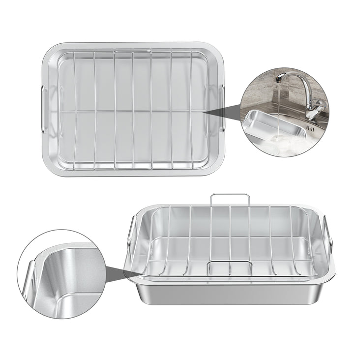 onlyfire Roasting Pan with U-Rack