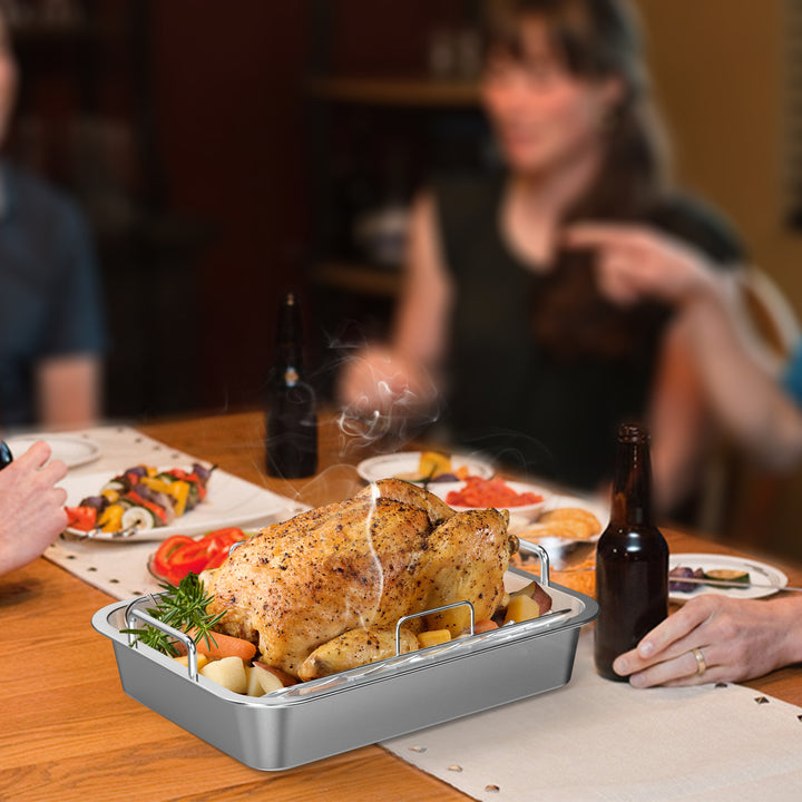 onlyfire Roasting Pan with U-Rack
