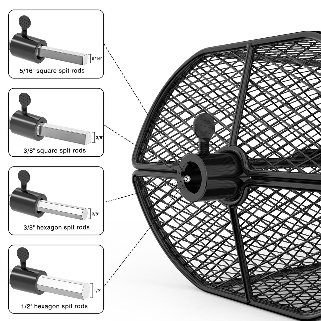 Rotisserie Basket Grill Accessory