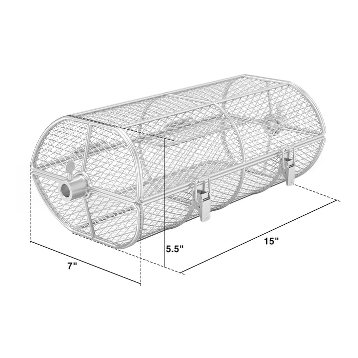 onlyfire Stainless Steel Rotisserie Basket Grill OnlyFire