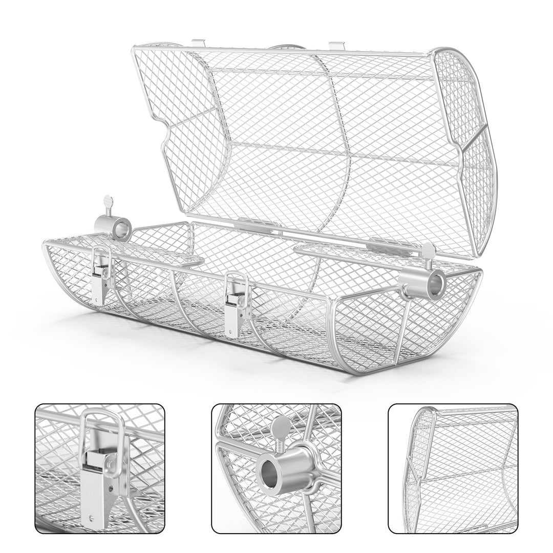 onlyfire Stainless Steel Rotisserie Basket Grill OnlyFire