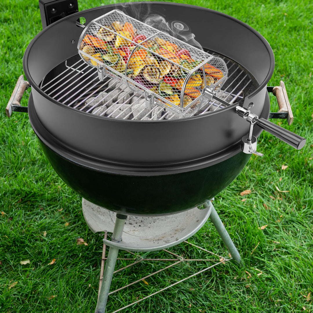 onlyfire Stainless Steel Rotisserie Basket Grill OnlyFire