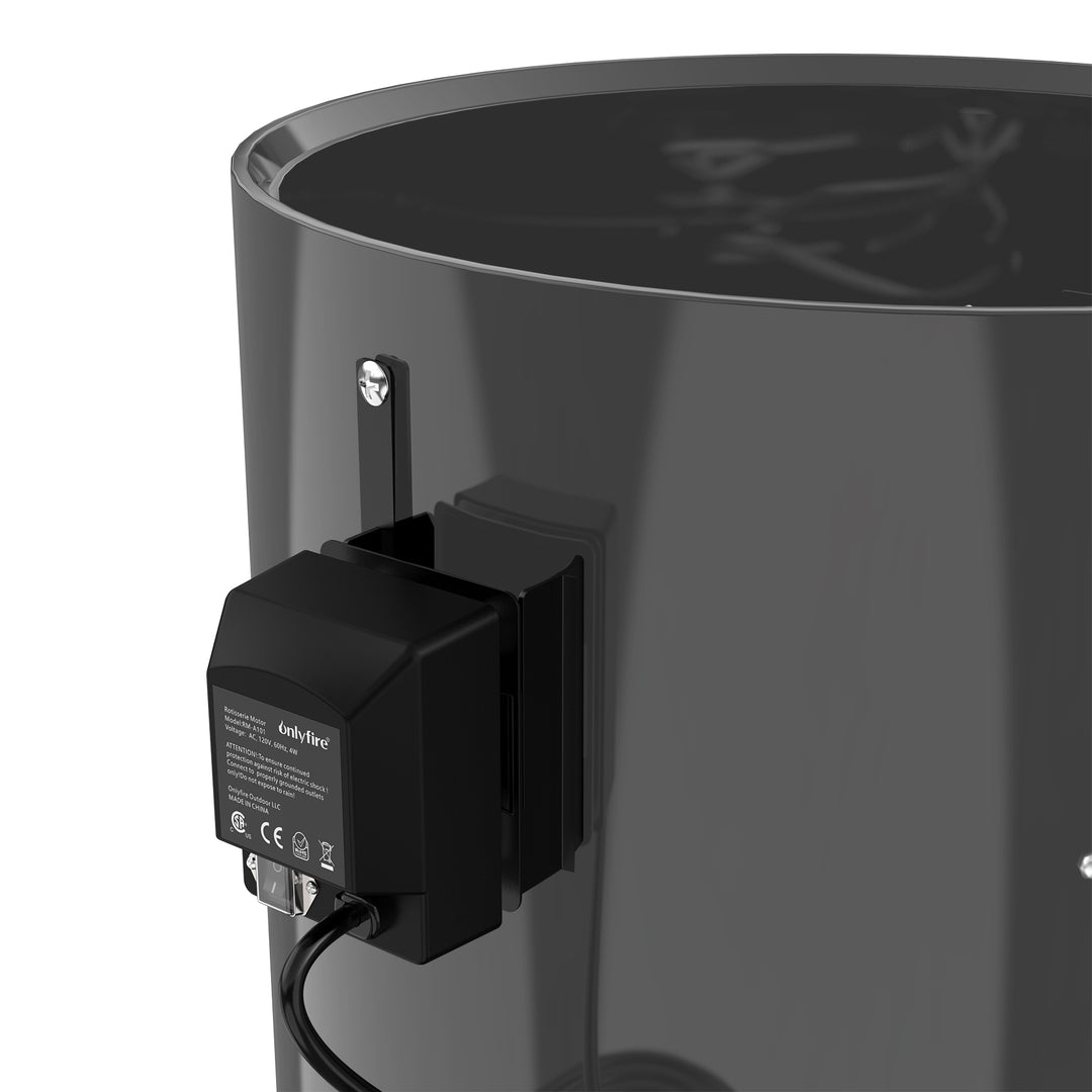 Onlyfire Grill Rotisserie Kit for Weber 22 Inch Smokey Mountain Cooker OnlyFire