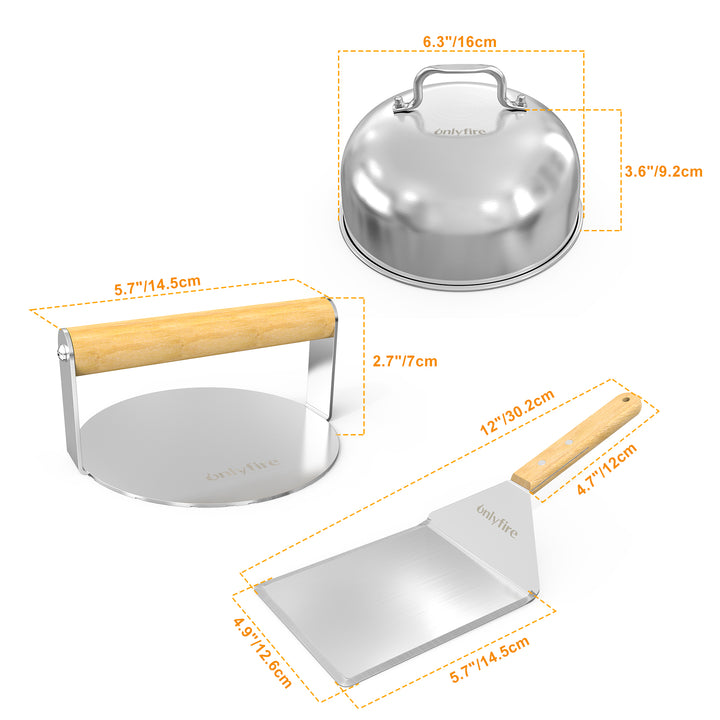 only fire Griddle Accessories Kit,4 PCS