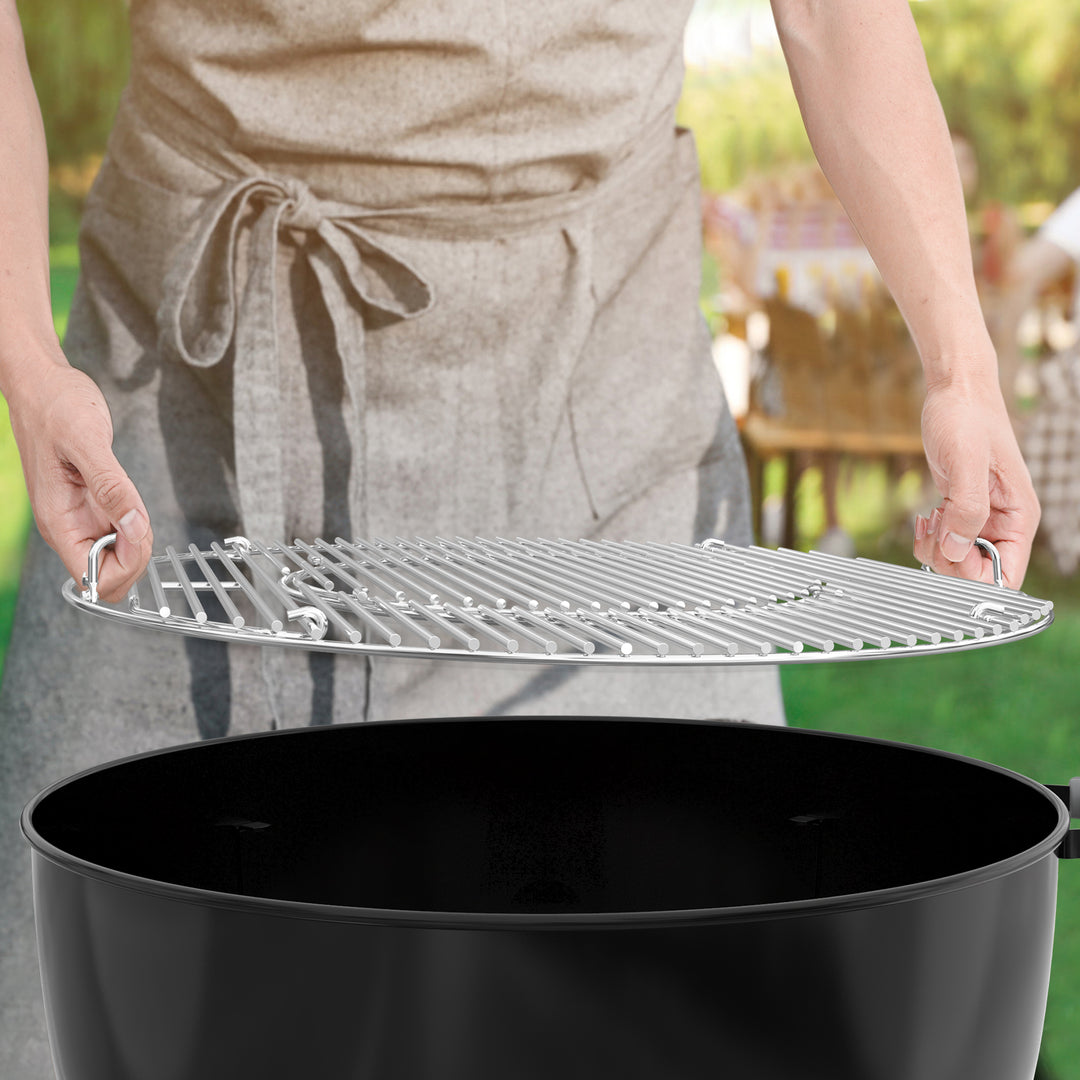 onlyfire Double-Side Hinged Cooking Grate for Weber 22" Charcoal Kettle Grills
