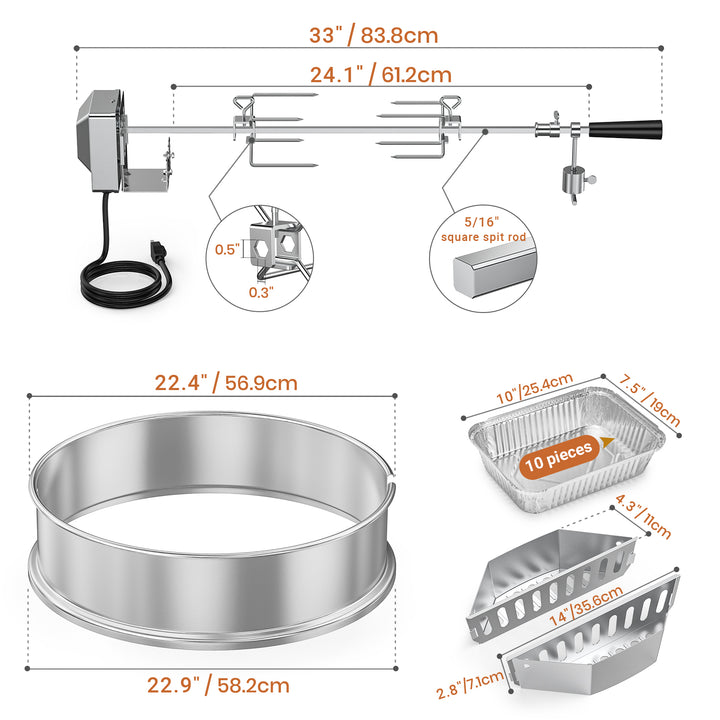 Onlyfire Rotisserie Ring