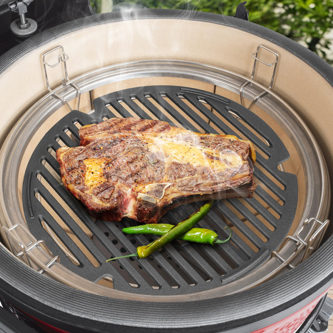 only fire Cast Iron Cooking Grate Barbecue Grilling Grate for Kamado Joe Classic I