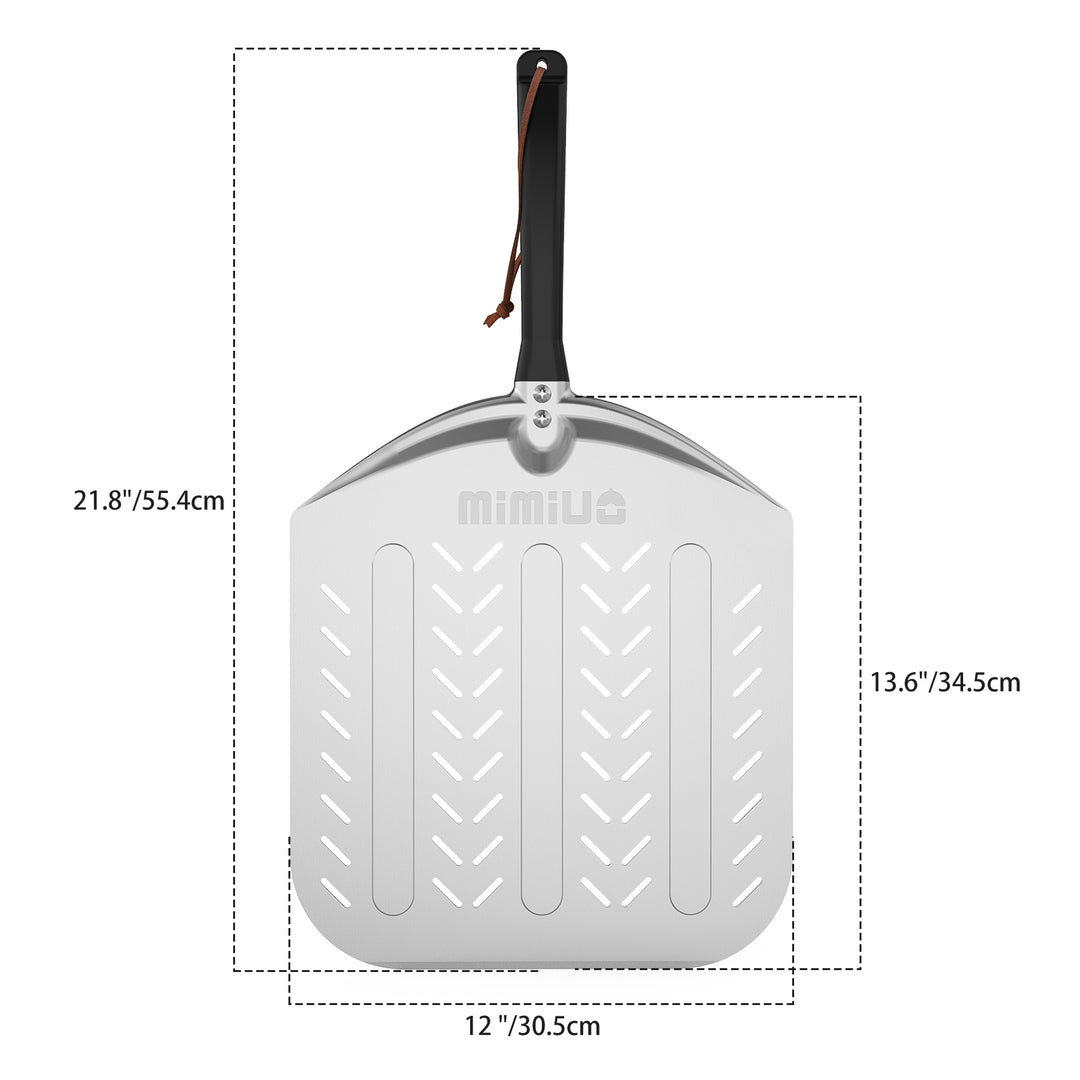 Aluminum Perforated Pizza Shovel