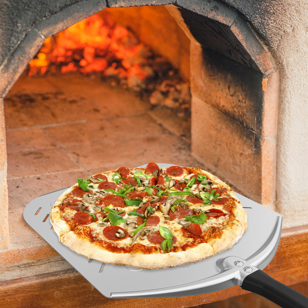 Aluminum Perforated Pizza Shovel