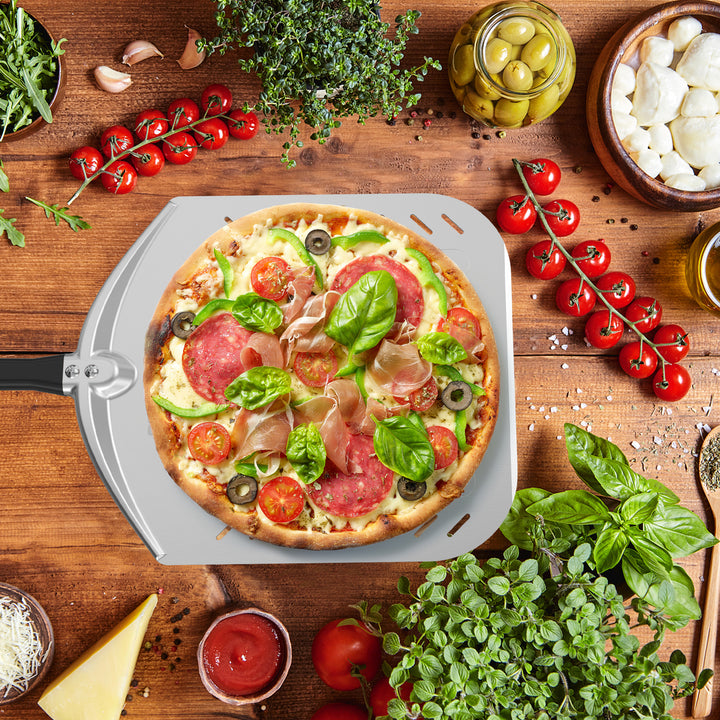 Aluminum Perforated Pizza Shovel
