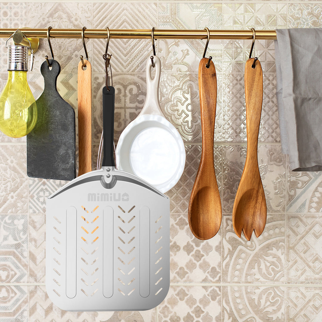 Aluminum Perforated Pizza Shovel