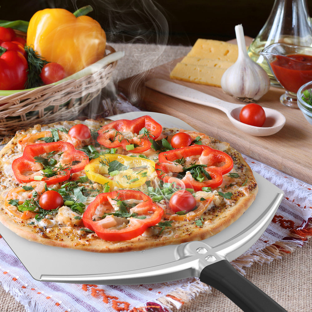 Mimiuo Aluminum Turning Pizza Peel for Oven and Grill