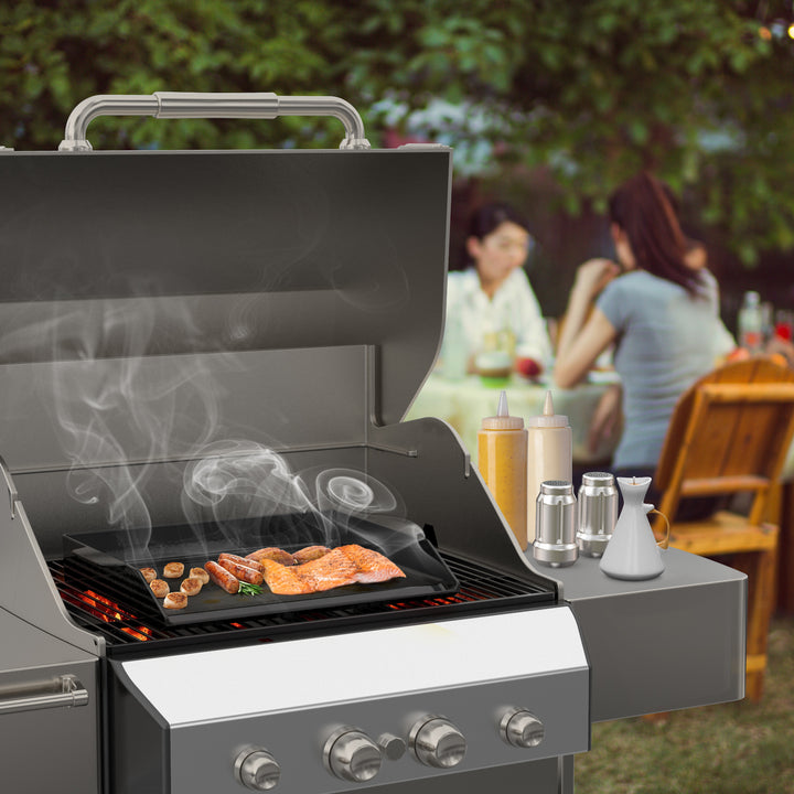 Onlyfire Enamelled Cast Iron Griddl, 18.6" x 14" OnlyFire