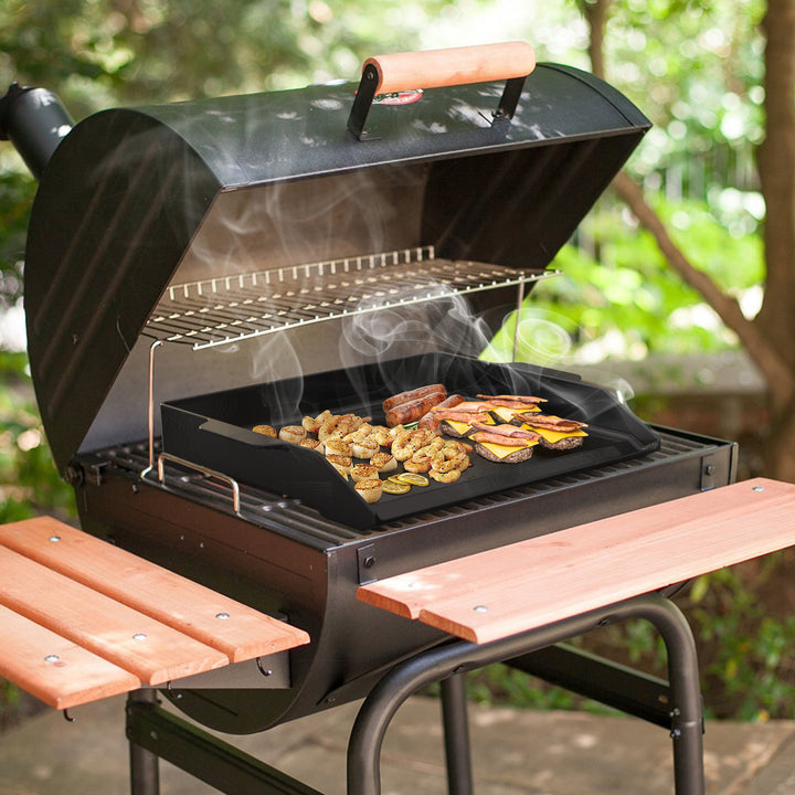 Onlyfire Enamelled Cast Iron Griddl, 18.6" x 14" OnlyFire
