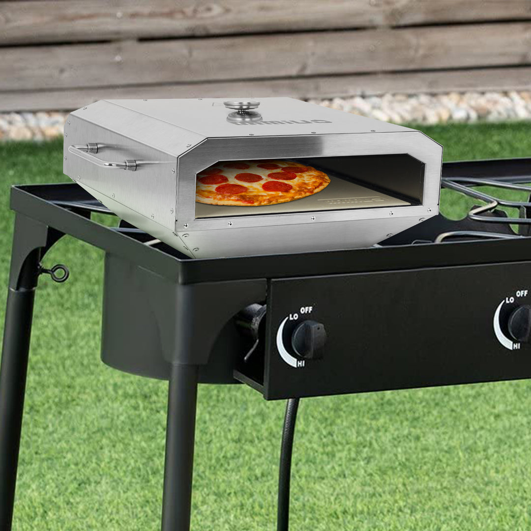 Stainless Steel Stove Top Pizza Oven Kit