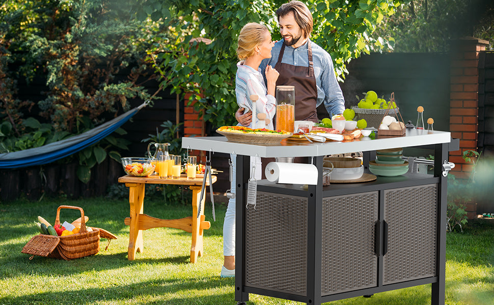 Onlyfire 6501 Rotating Cordless Open Fire Spit Rotisserie Grill , 38 I ...