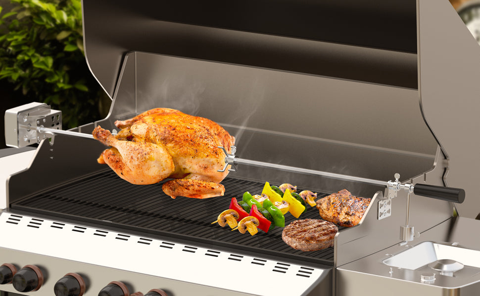Onlyfire Portable Tabletop Gas Grill 3 Burners, 24