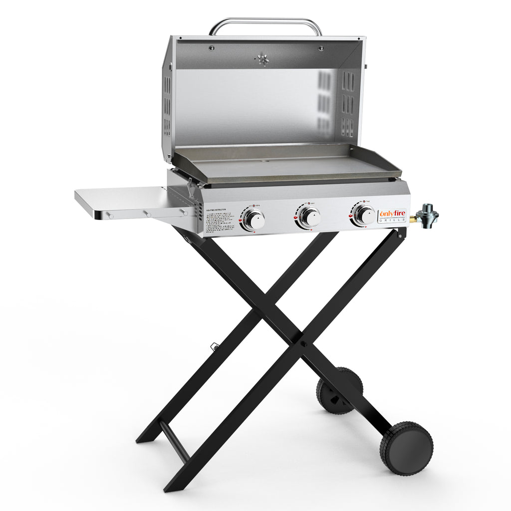 Onlyfire 8574 Gourmet BBQ System Cast Iron Griddle with Handles