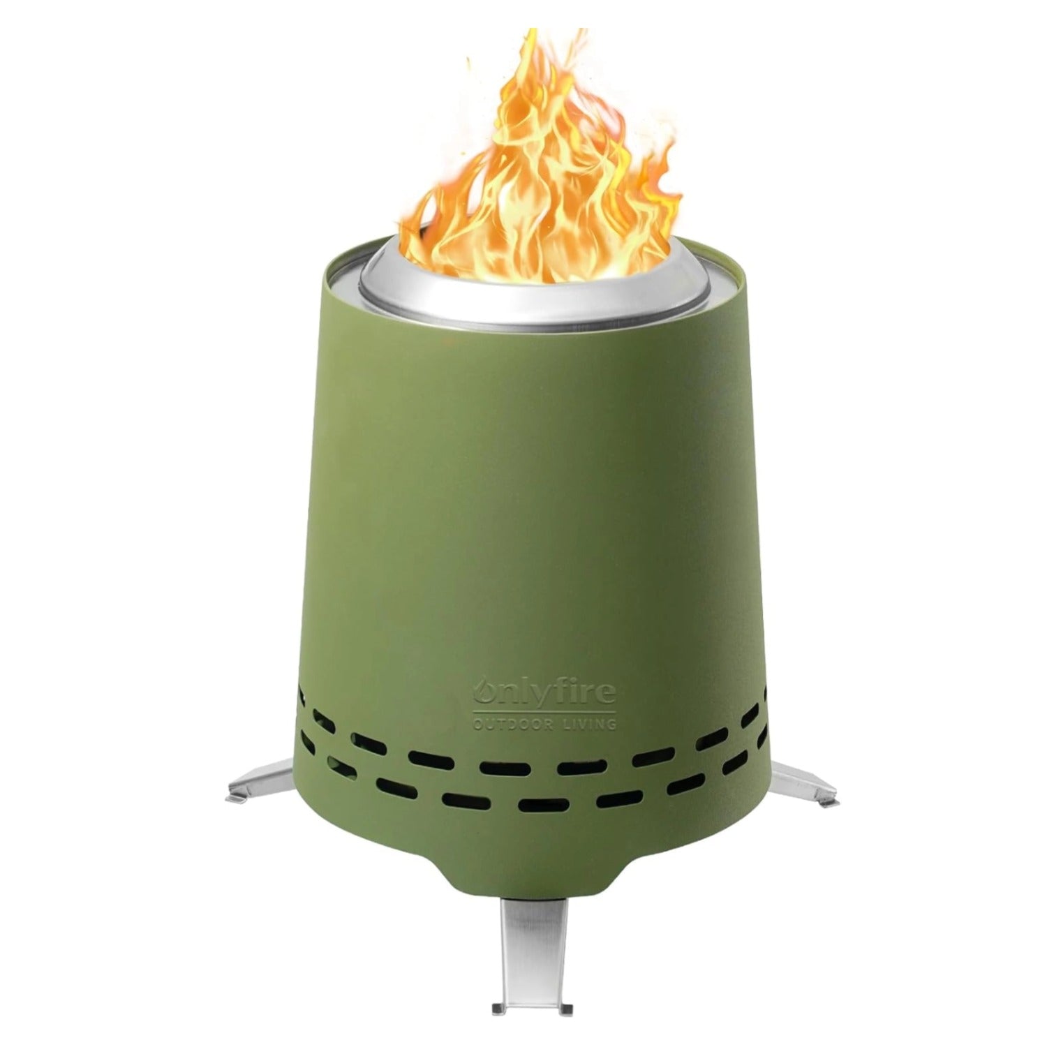 Onlyfire Smokeless Fire Pit with Carrying Bag & Top Bracket, 8