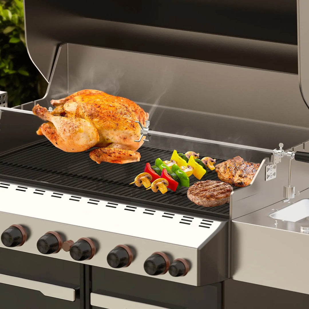 Onlyfire 6012 Universal BBQ Grill Rotisserie Kit with Electric Motor –  OnlyFire