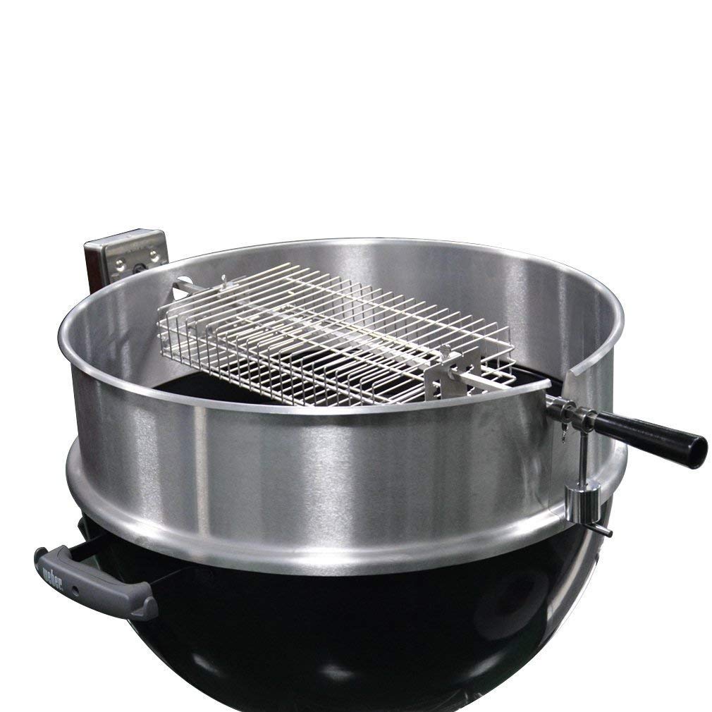 Onlyfire 6042 Stainless Steel Flat Spit Rotisserie Grill Basket