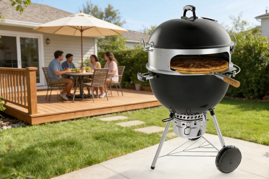 Onlyfire 2-in-1 Rotisserie & Pizza Kit for Weber 18