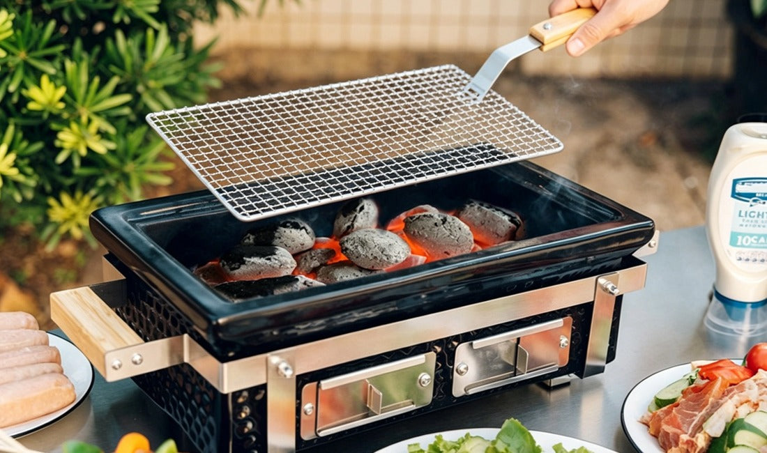 Charcoal BBQ Grill Hibachi Grill, 16 inch Square – Onlyfire