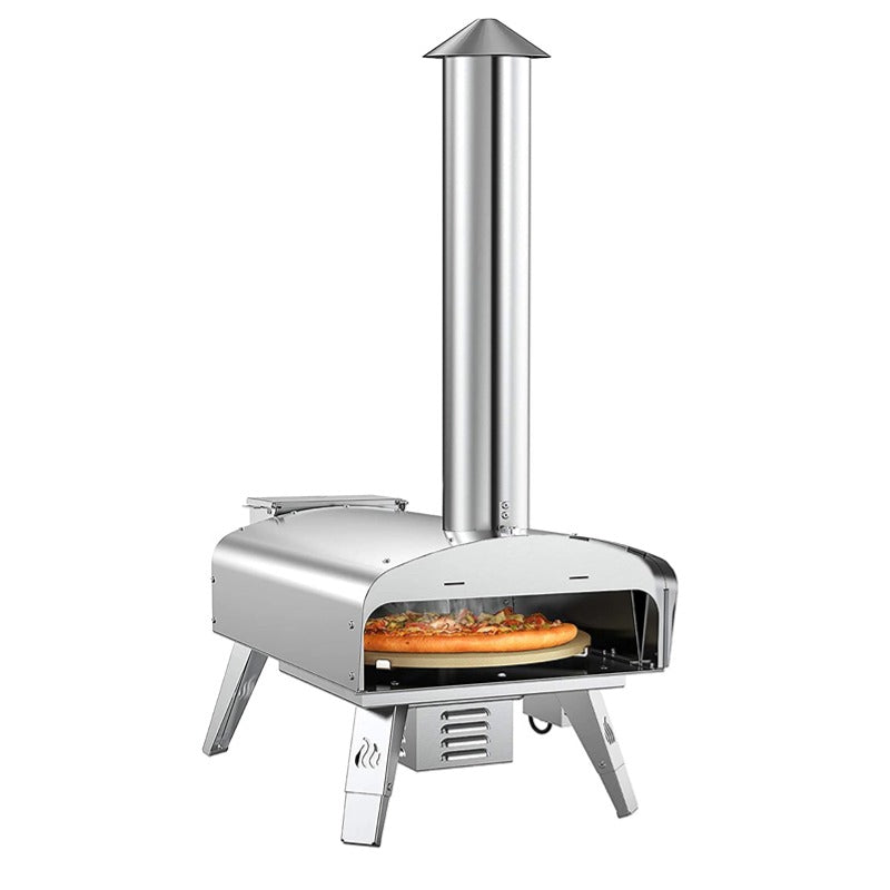 Mimiuo Tisserie Wood Pellet Pizza Oven with Automatic Rotation System
