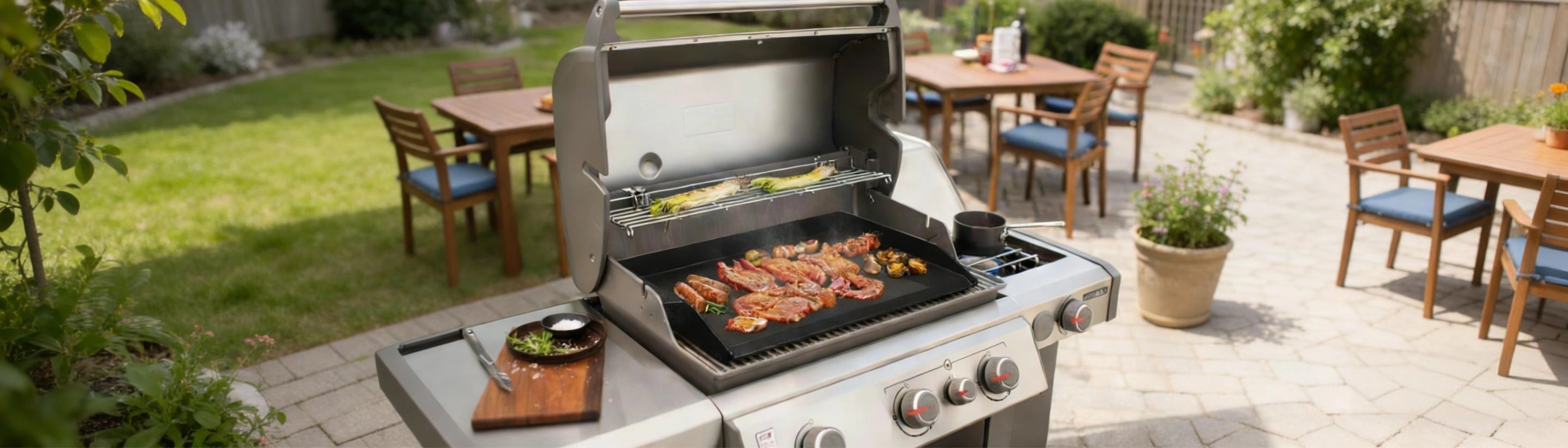 Onlyfire Chef Cooking Griddle, Non-Stick Grill Plate with High Sidewal