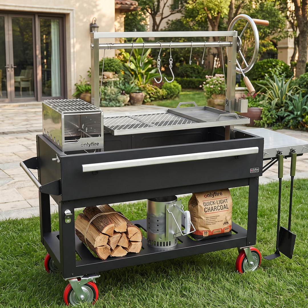 Onlyfire Argentine Santa Maria Grill with Rotisserie