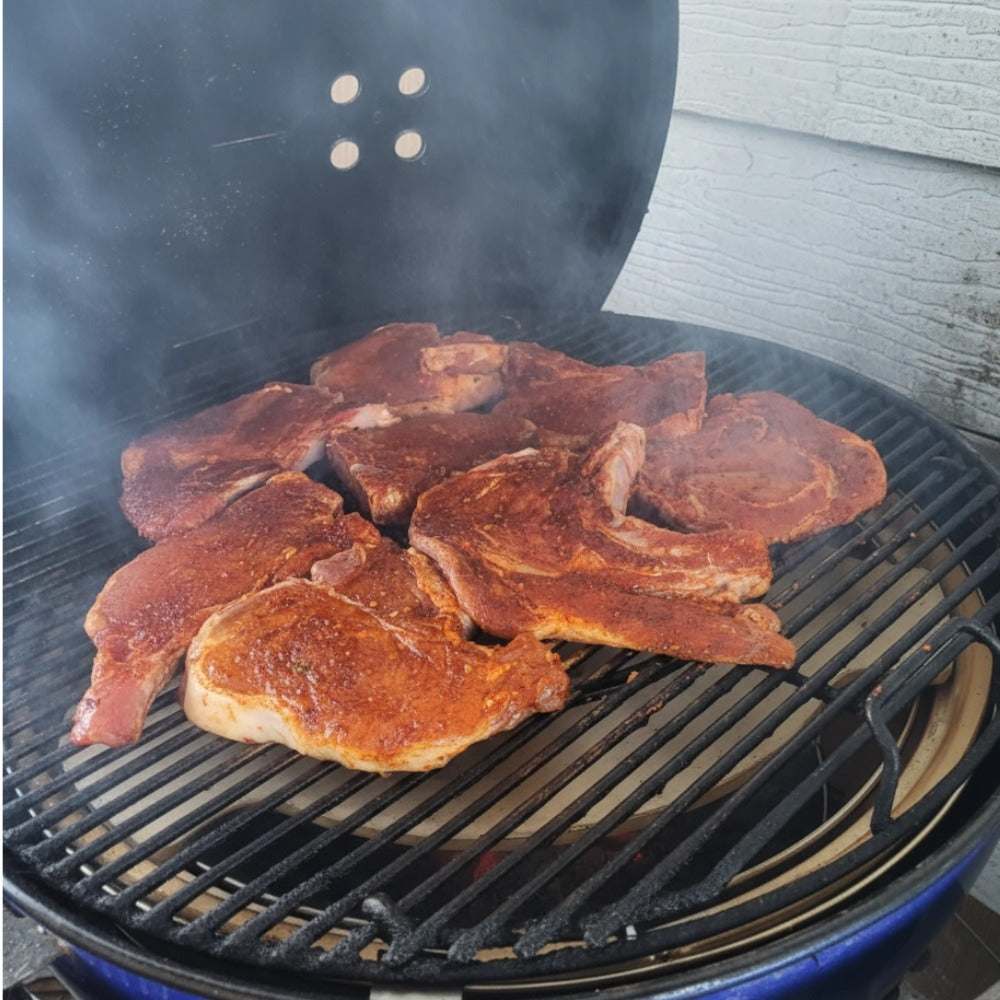 Onlyfire- Ceramic Charcoal Ash Basket, Charcoal Firebox Set