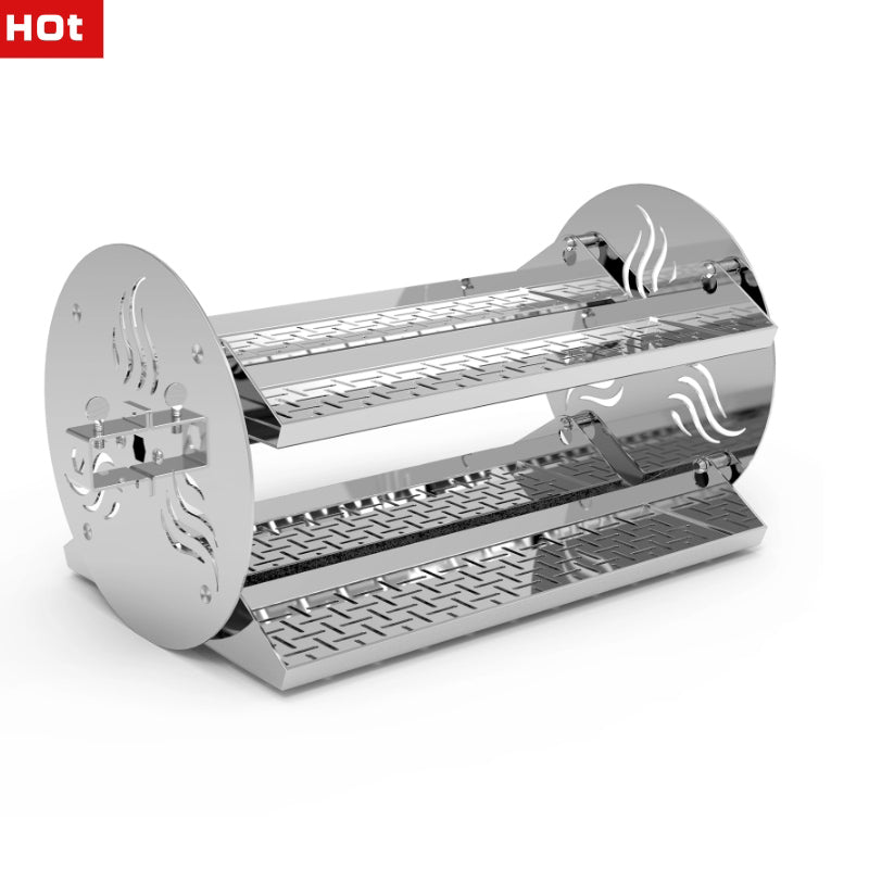 Onlyfire 6026 Grill Rotating Stainless Steel Rotisserie Trays Kit