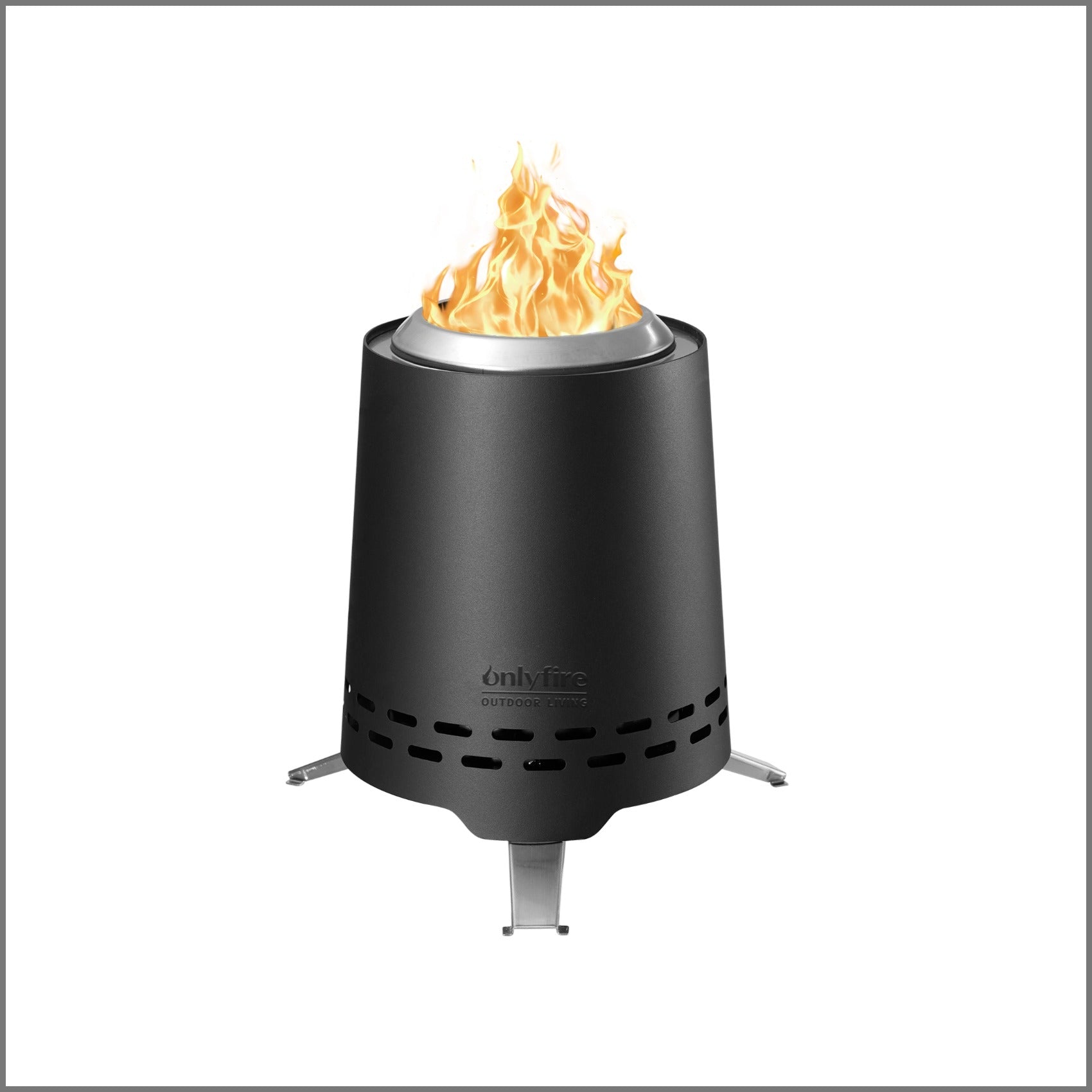 Onlyfire Smokeless Fire Pit with Carrying Bag & Top Bracket