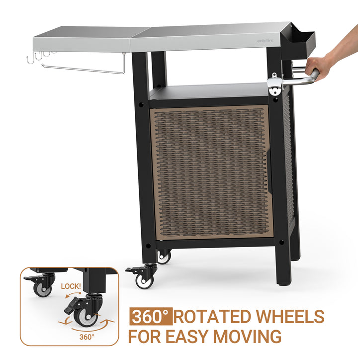 BBQ Storage Cart Table