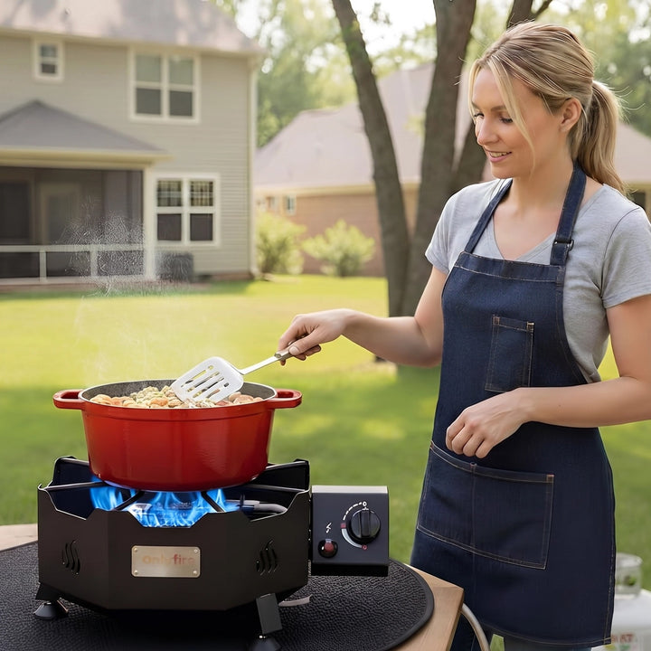 Onlyfire 65,000 BTU Portable Propane Burner Stove for Outdoor Cooking