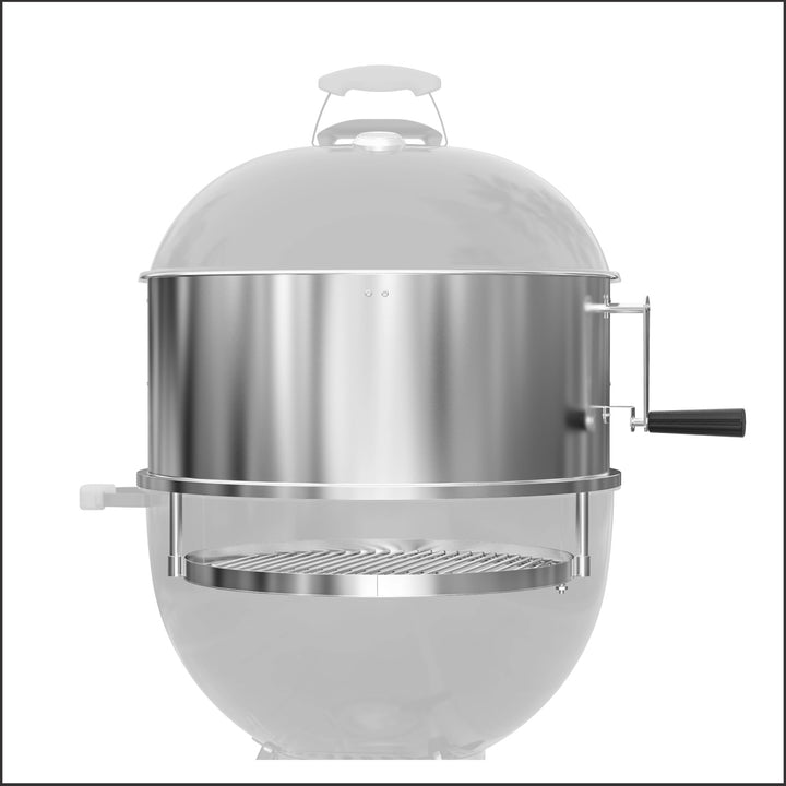 Onlyfire Adjustable Charcoal Grate Attachement for Weber 22 inch Kettle