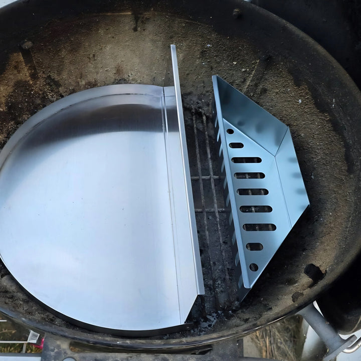 Onlyfire Drip Pan for Weber 22" Kettle Grill | Water Pan & Heat Deflector
