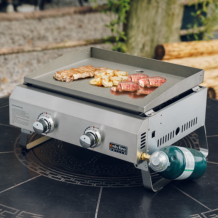 Flat Top Tabletop 2-Burner  Gas Griddle