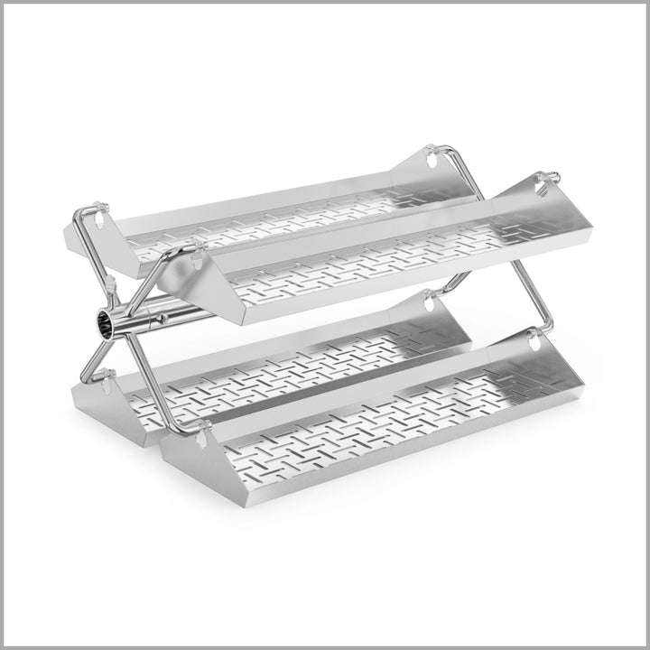 Onlyfire 6026 Grill Rotating Stainless Steel Rotisserie Trays Kit